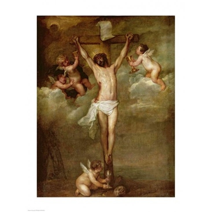 Christ attended by angels holding chalices Poster Print by Peter Paul Rubens Image 2