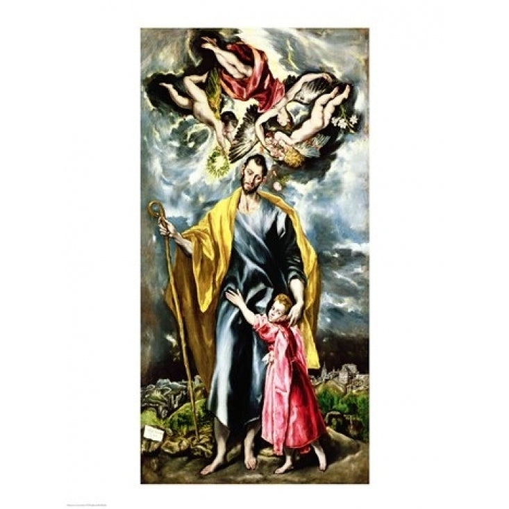 St. Joseph and the Christ Child Poster Print by El Greco Image 2