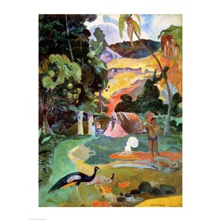 Landscape with Peacocks 1892 Poster Print by Paul Gauguin Image 2