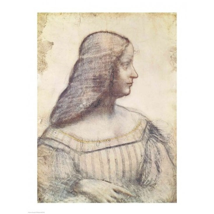 Portrait of Isabella dEste Poster Print by Leonardo Da Vinci Image 1