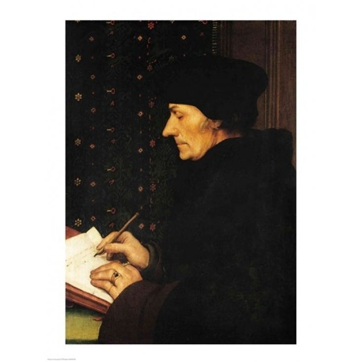 Portrait of Desiderius Erasmus Poster Print by Hans Holbein Image 2