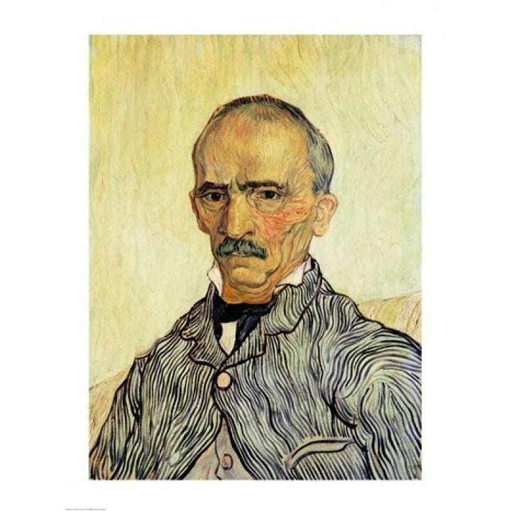 Portrait of Superintendant Trabuc in St. Pauls Hospital Poster Print by Vincent Van Gogh Image 1