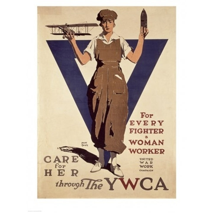 For Every Fighter a Woman Worker YWCA Poster Print Image 2