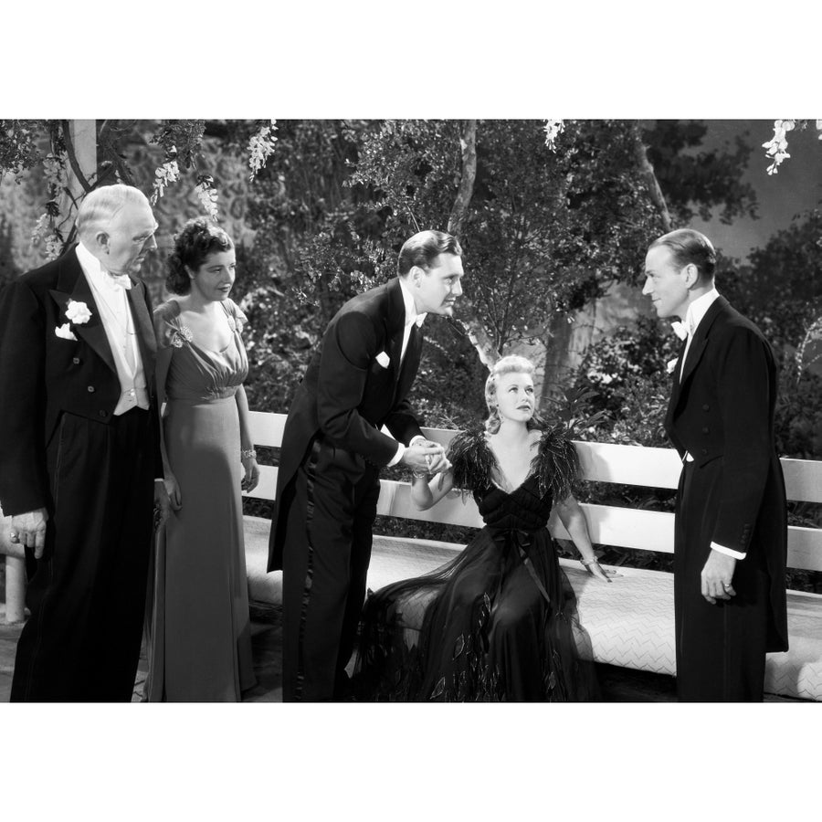 Fred Astaire and Ginger Rogers Photo in Black and White Photo Print Image 1