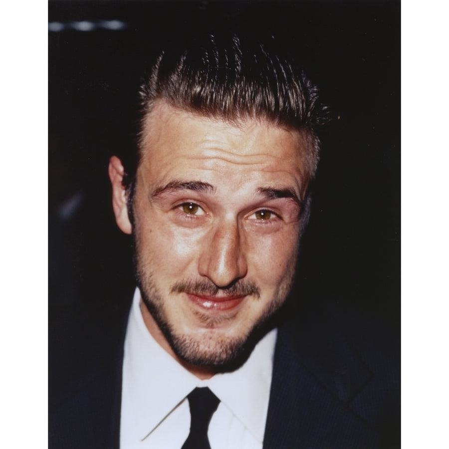 David Arquette Close Up Portrait in Black Suit with Black Tie Photo Print Image 1