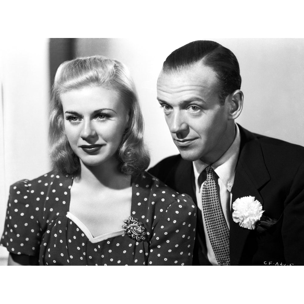 Fred Astaire and Ginger Rogers Head Shot Portrait Photo Print Image 1