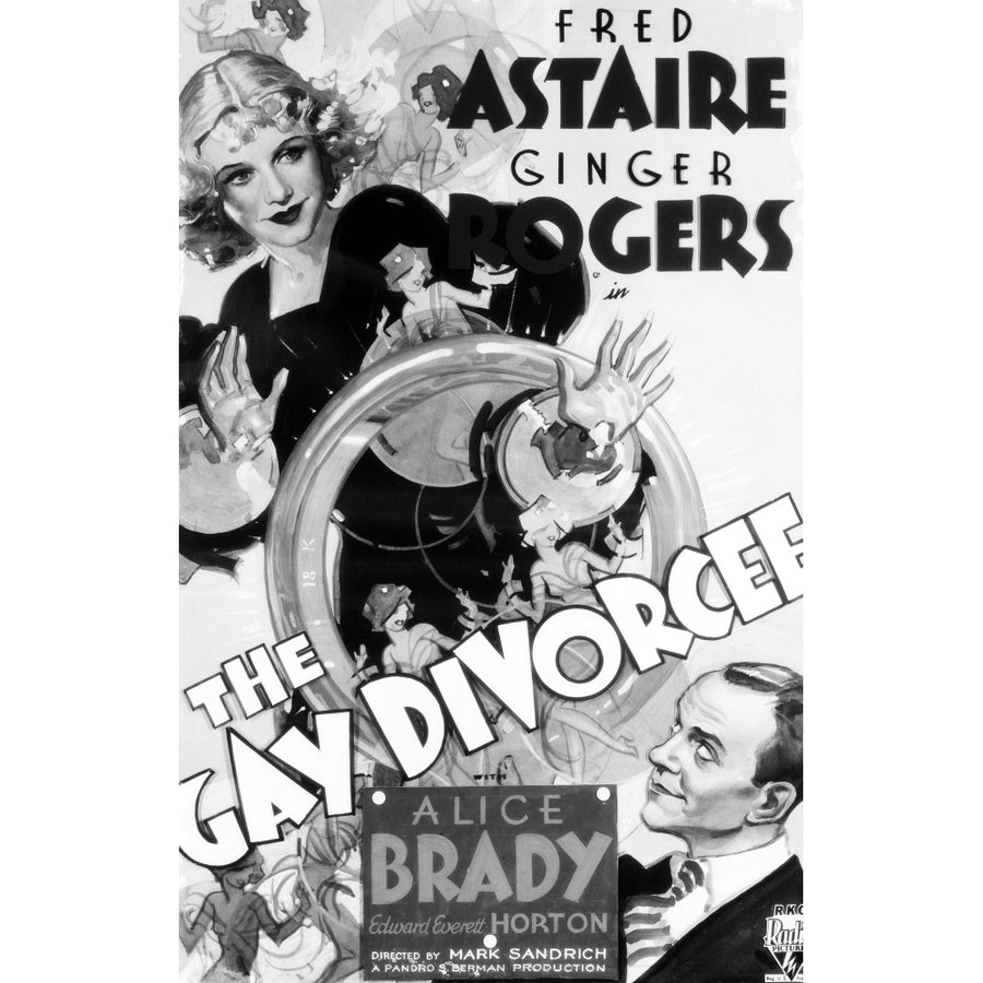 Fred Astaire and Ginger Rogers Painting Art of The Gay Divorcee Poster Photo Print Image 1