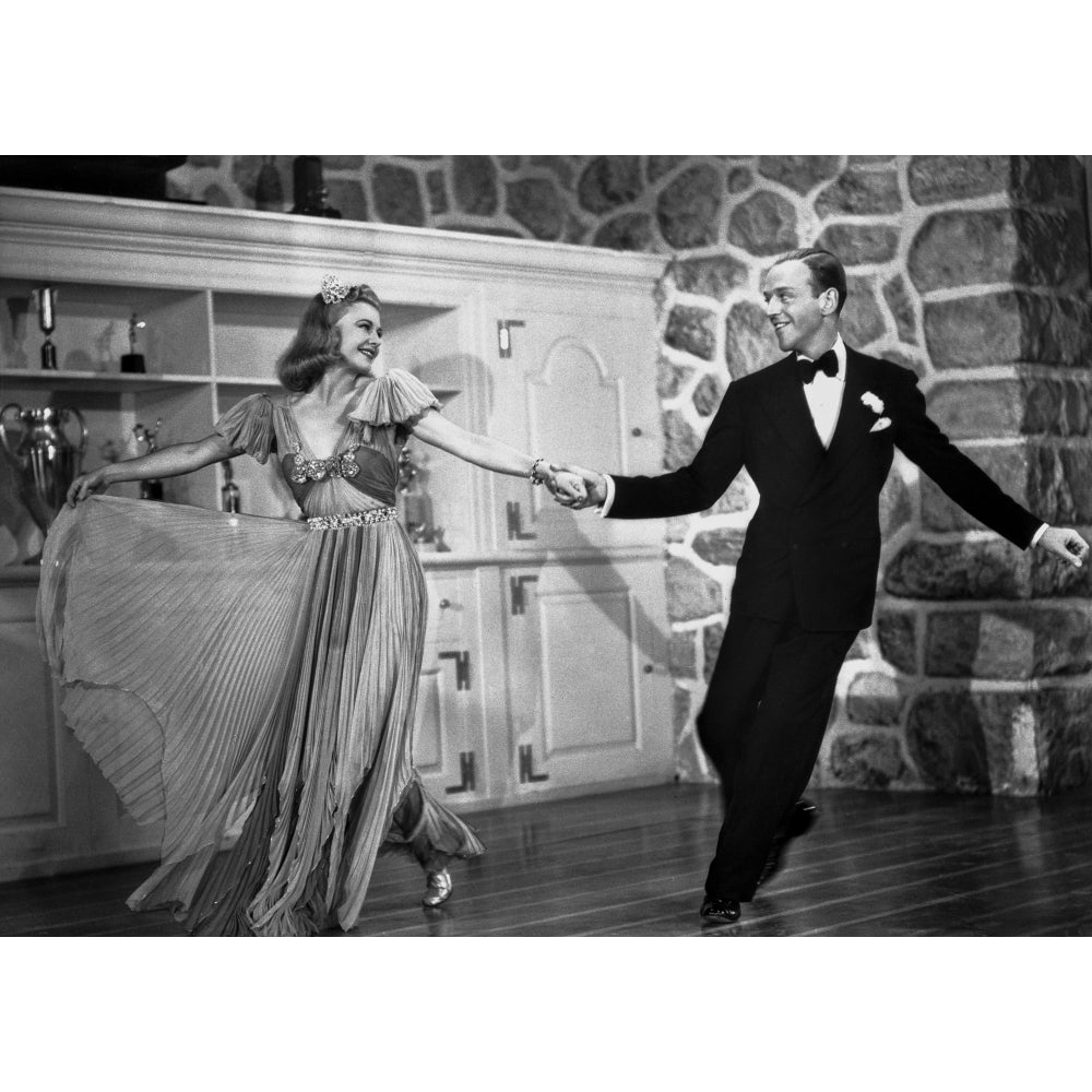 Fred Astaire and Ginger Rogers Dancing and Enjoying the Moment Photo Print Image 1