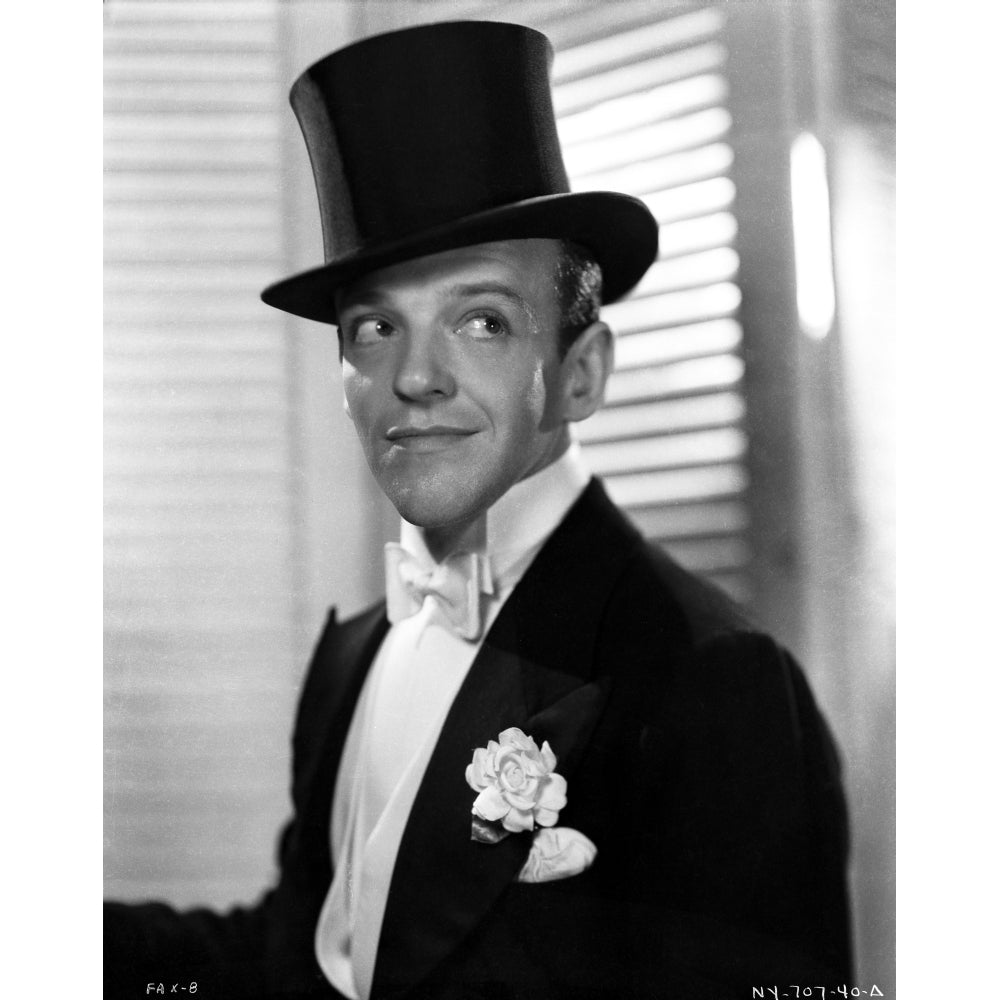 Fred Astaire smiling in Top Hat and White Tie Photo Print Image 1