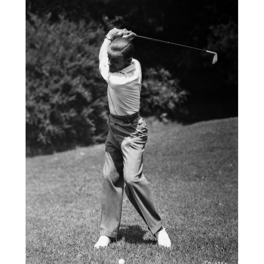 Fred Astaire Playing Golf Swinging Golf Club Photo Print Image 1