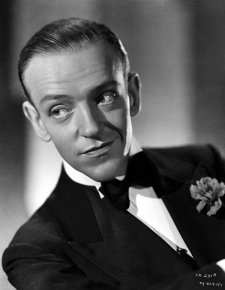 Fred Astaire smiling in Suit and Black Bow Tie Photo Print Image 1