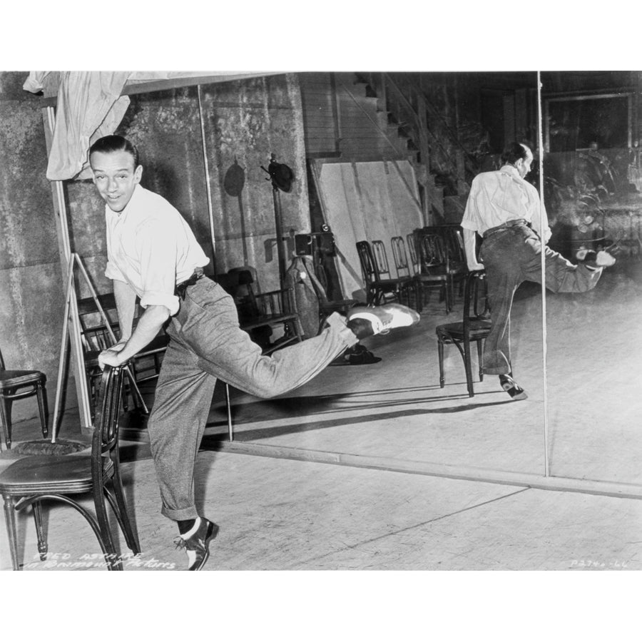 Fred Astaire Dancing next to a mirror Photo Print Image 1