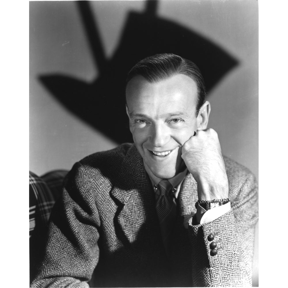 Fred Astaire Posed in Black and White Portrait Photo Print Image 1