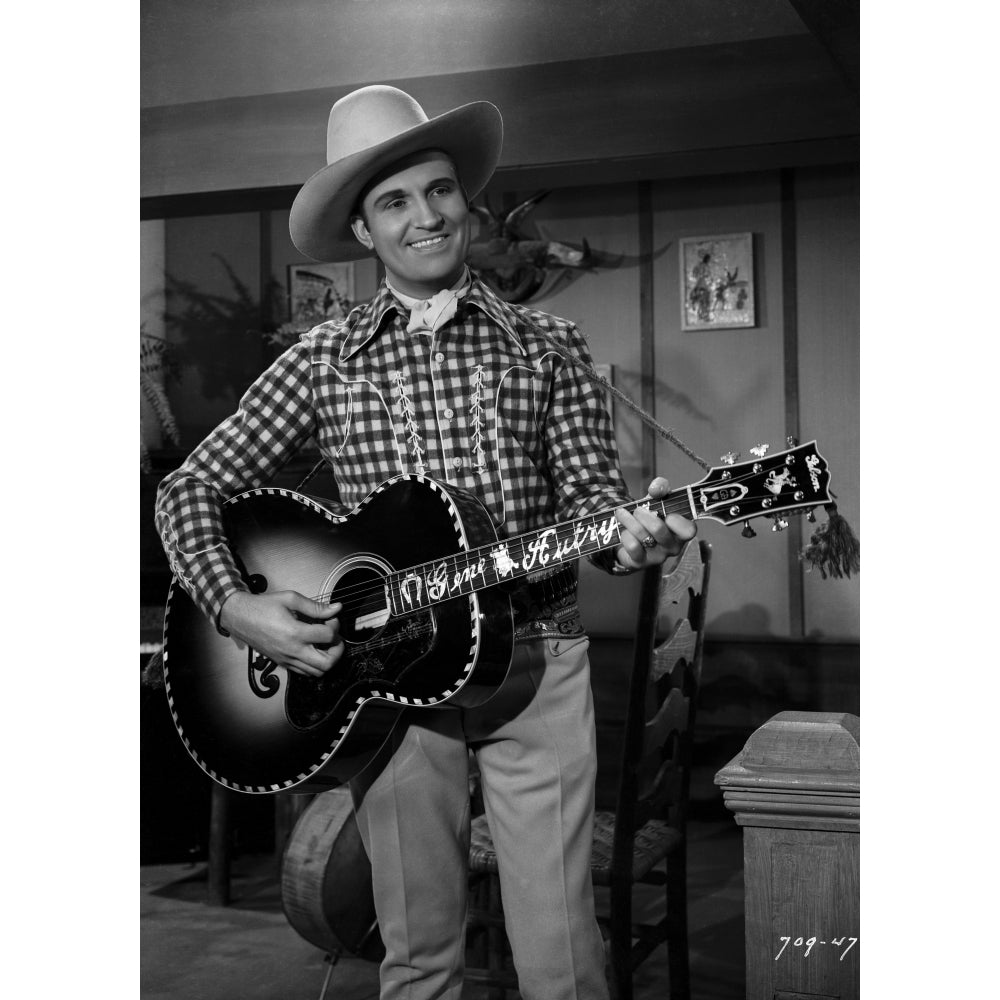 Gene Autry Playing the Guitar Photo Print Image 1