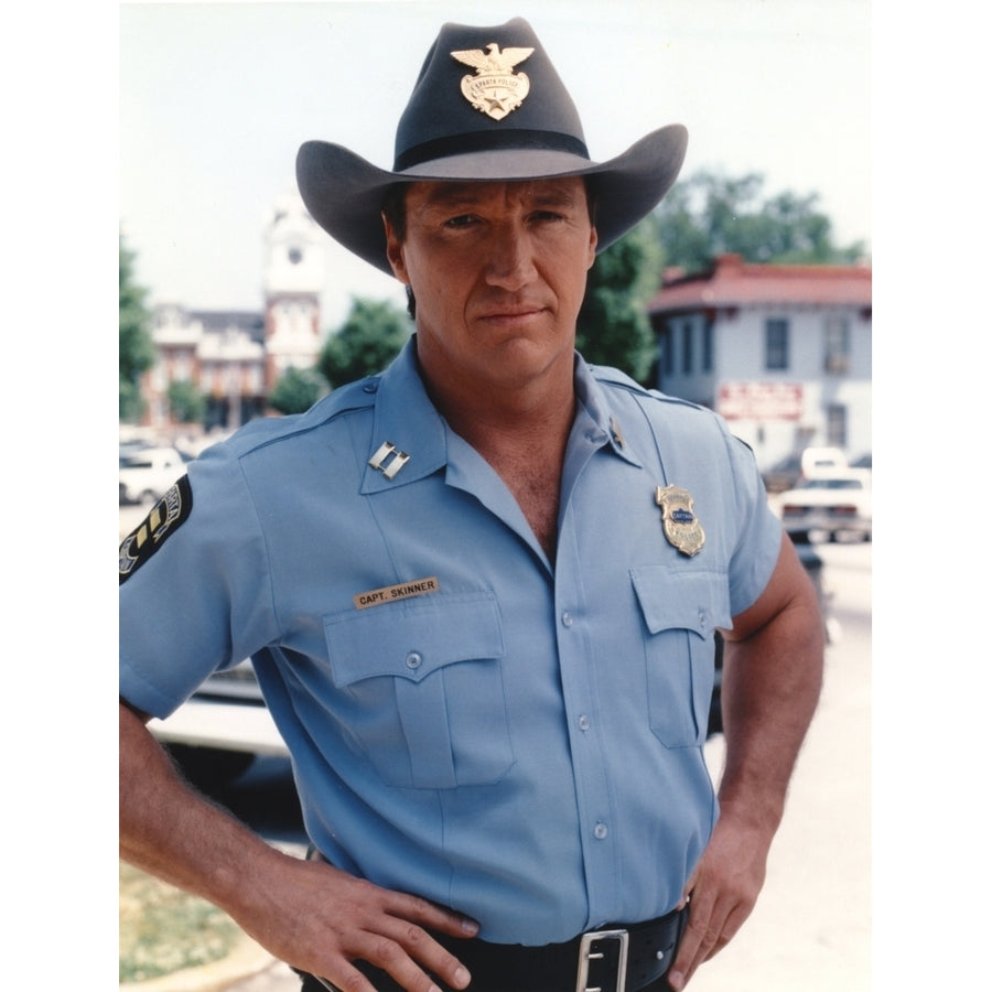 Alan Autry Posed in Police Outfit Photo Print Image 1