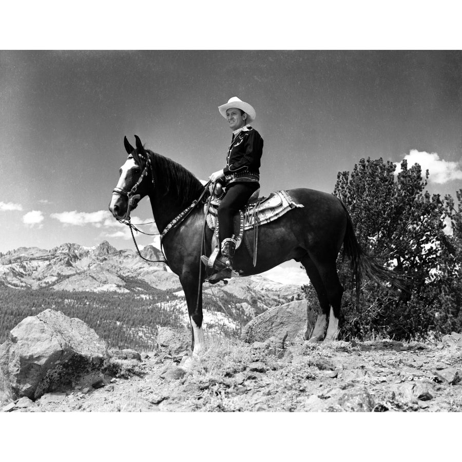 Gene Autry Riding a Horse in a Westerner Outfit Photo Print Image 1