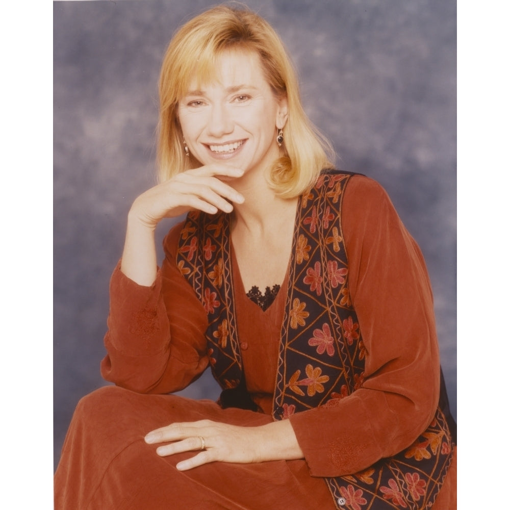 Kathy Baker Smiling in Red Dress Photo Print Image 1