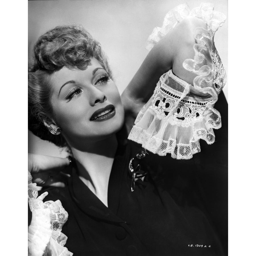 Lucille Ball Black And White Close Up Portrait Photo Print Image 1