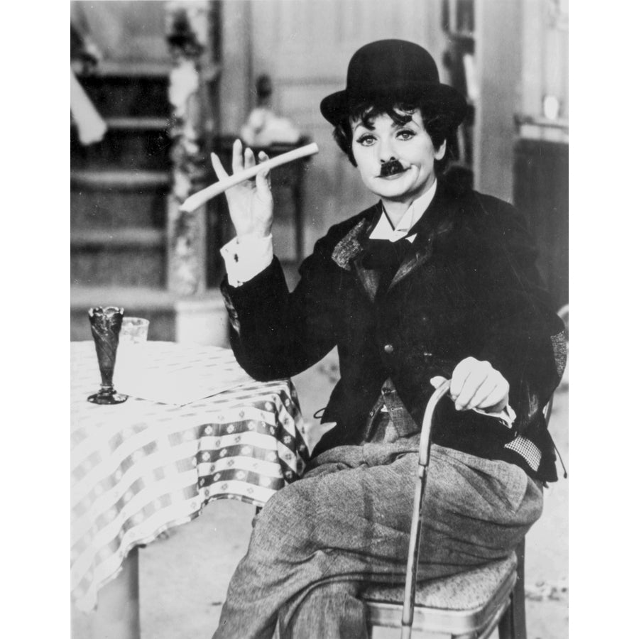 Lucille Ball dressed as Charlie Chaplin Photo Print Image 1