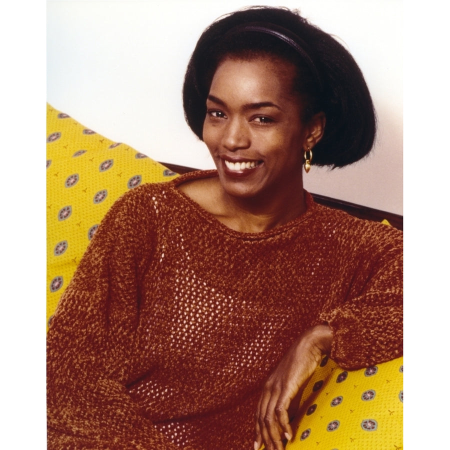 Angela Bassett Seated in Red Photo Print Image 1