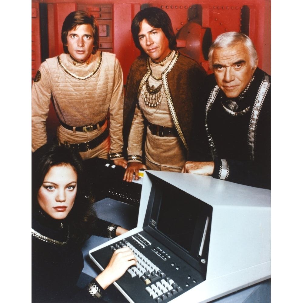 Battlestar Galactica Group Picture in Red Background Photo Print Image 1