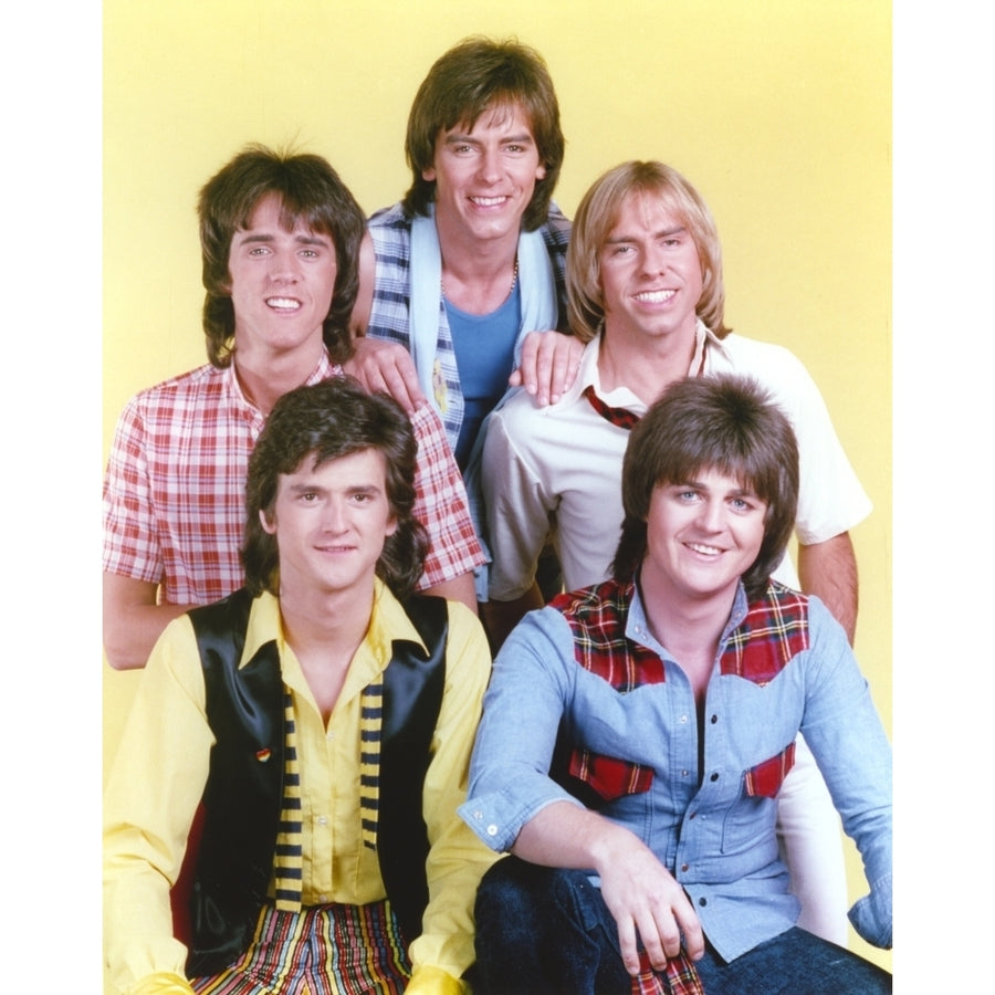 Bay City Rollers Group Picture in Yellow Background Photo Print Image 1