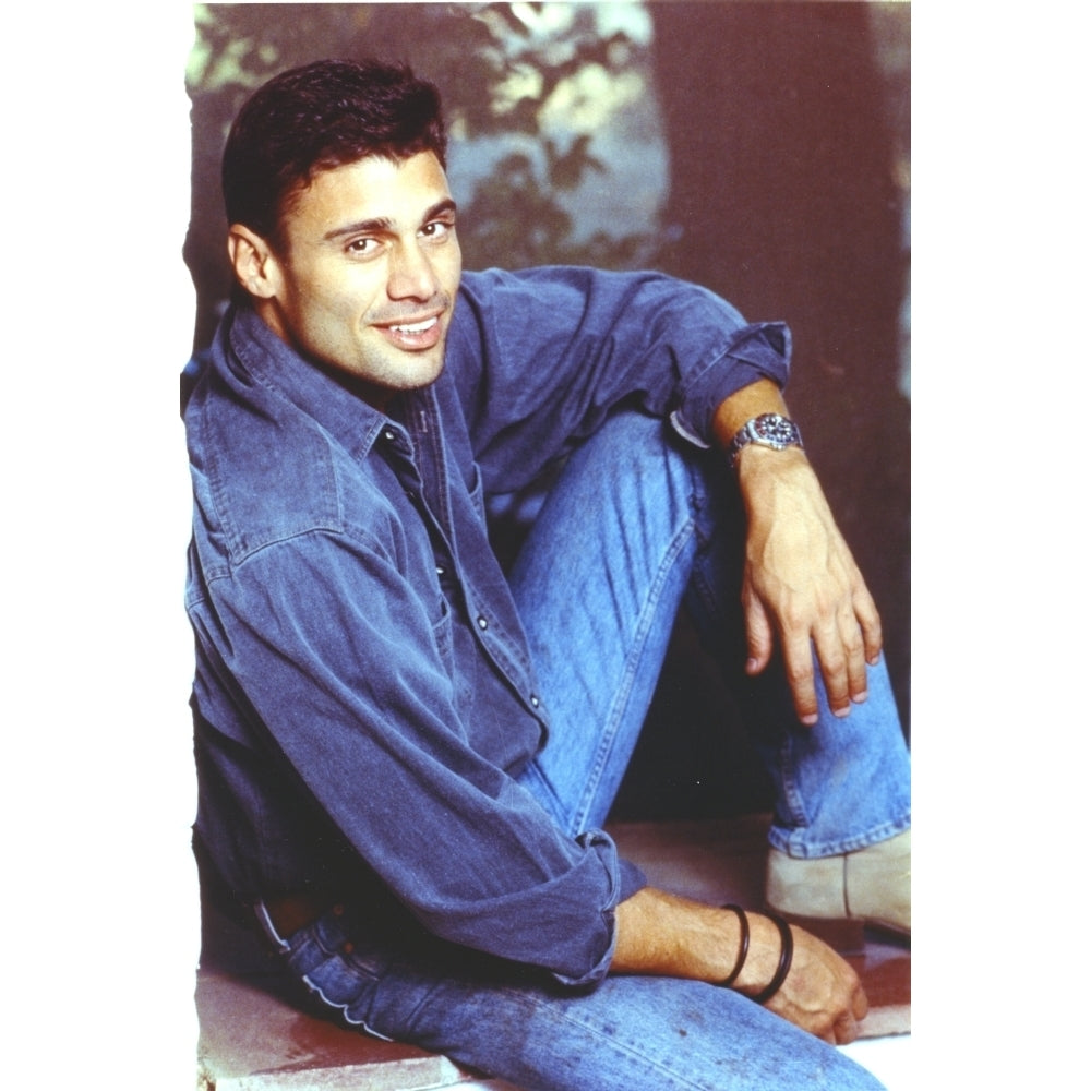 Steven Bauer Portrait in Denim Jacket Photo Print Image 1