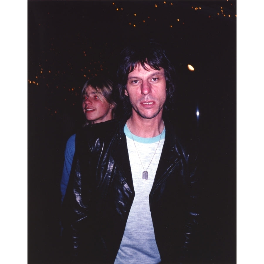 Jeff Beck Candid Shot in Black Sport Coat and White Ringer T-Shirt Photo Print Image 1