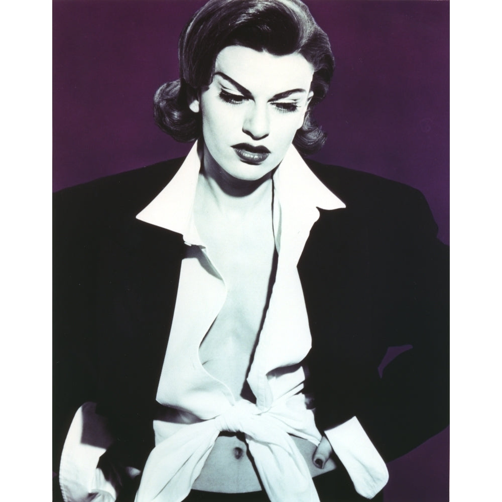 Sandra Bernhard Classic Portrait in Black Coat Photo Print Image 1