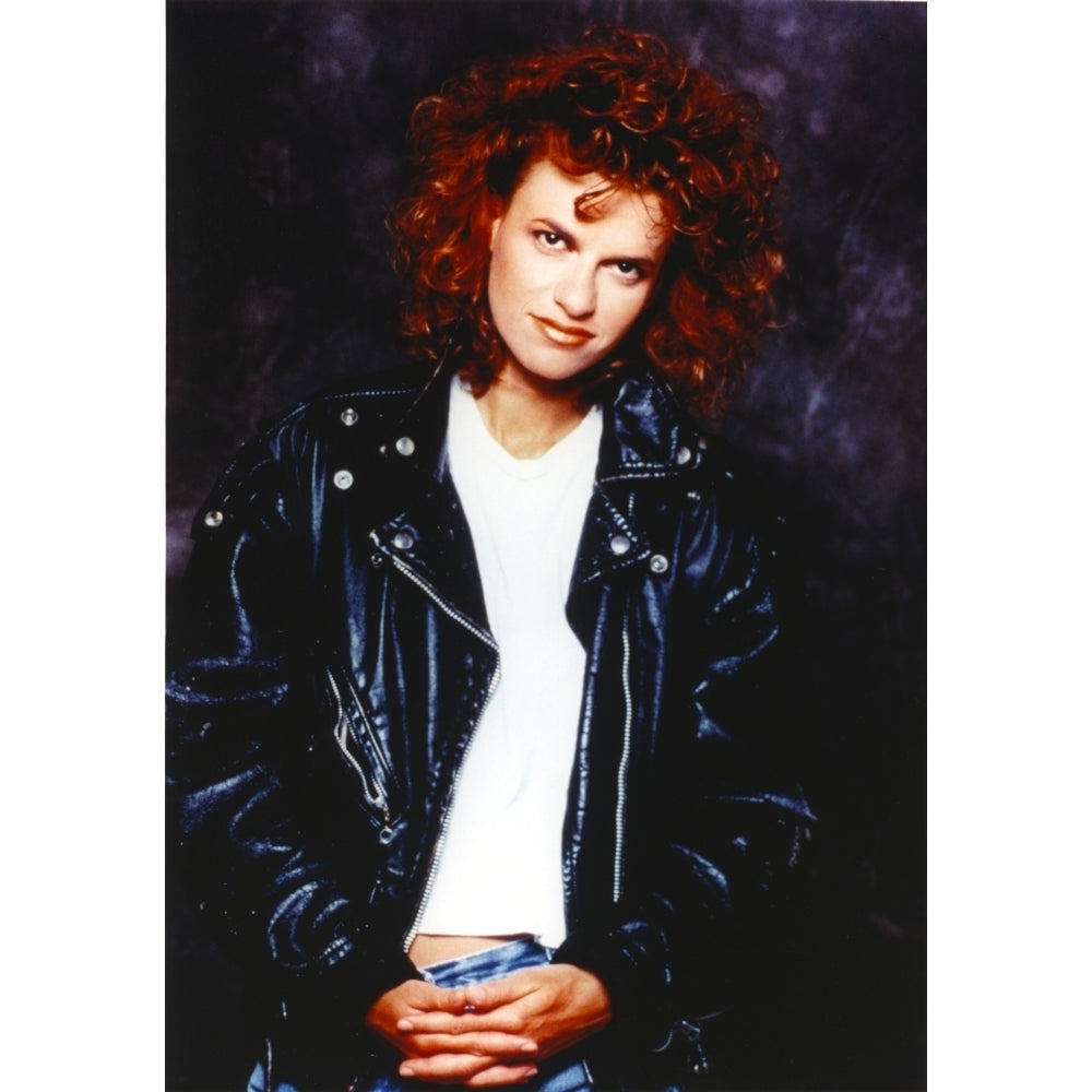 Sandra Bernhard Portrait in Black Leather Jacket Photo Print Image 1