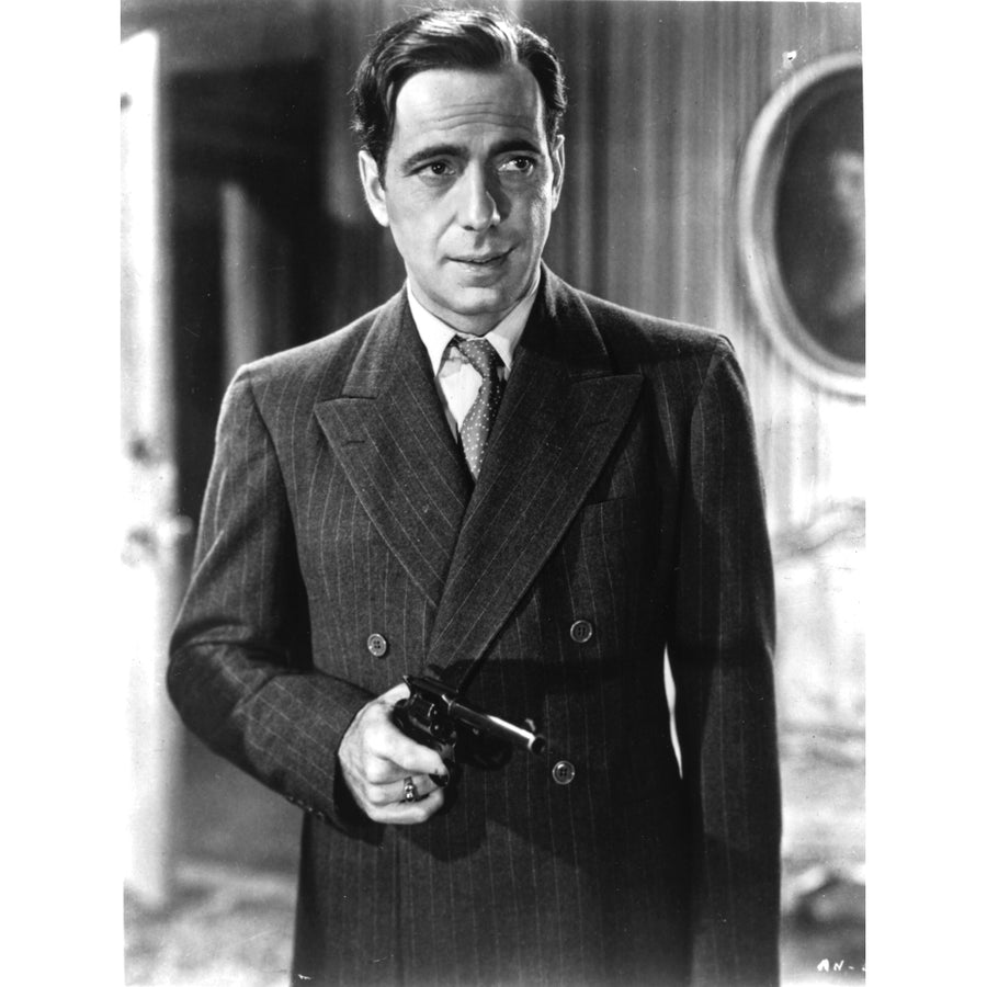 Humphrey Bogart holding a gun Photo Print Image 1