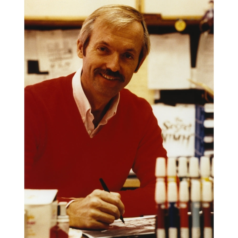 Don Bluth smiling in Sweater Photo Print Image 1