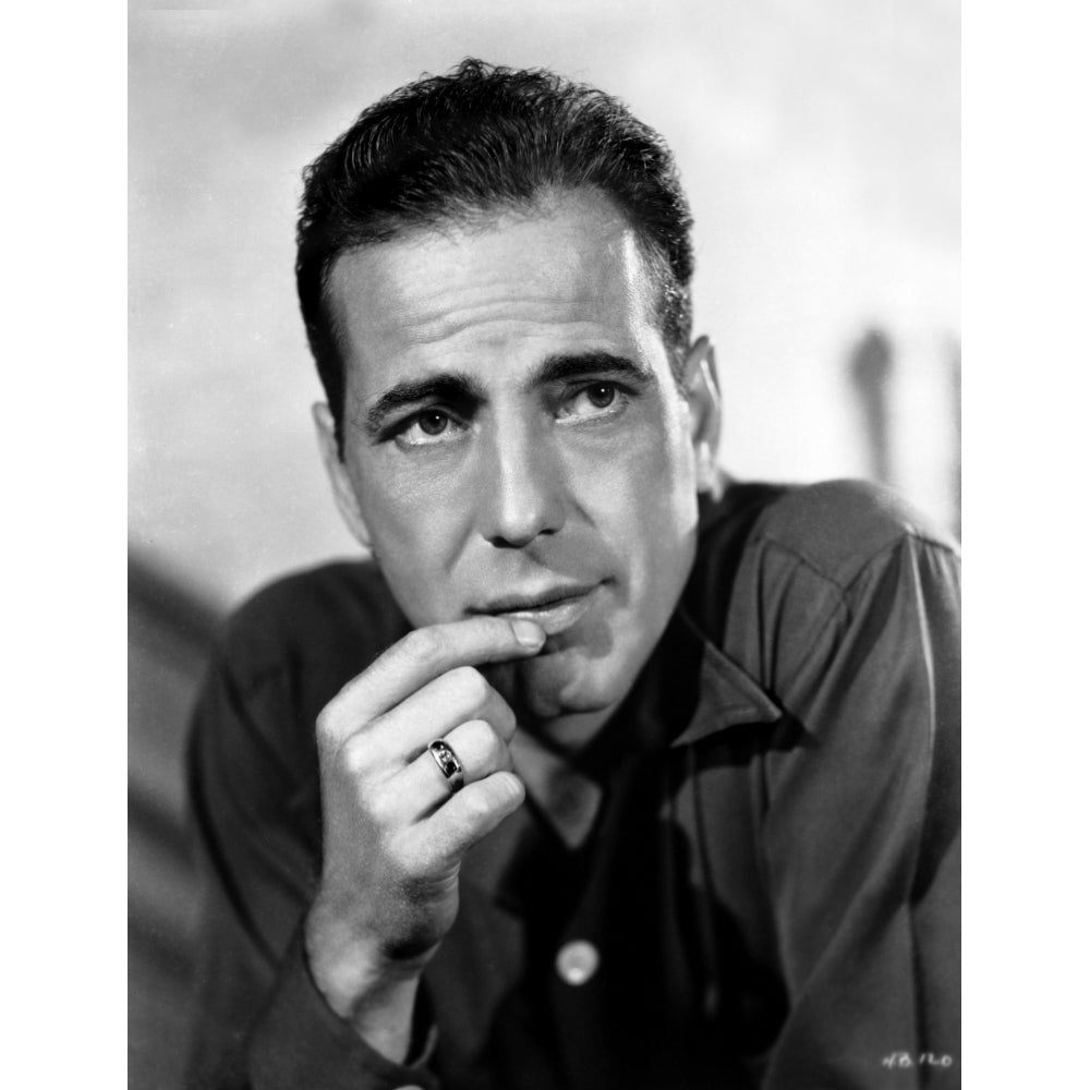 Humphrey Bogart portrait ring on finger Posed in Classic Portrait Photo Print Image 1