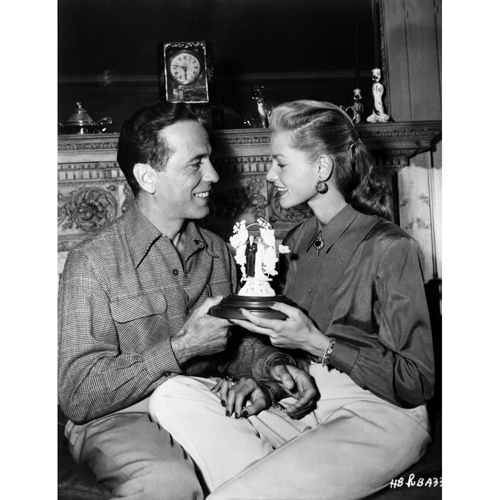 Humphrey Bogart Lauren Bacall Wedding in Couple Scene Photo Print Image 1