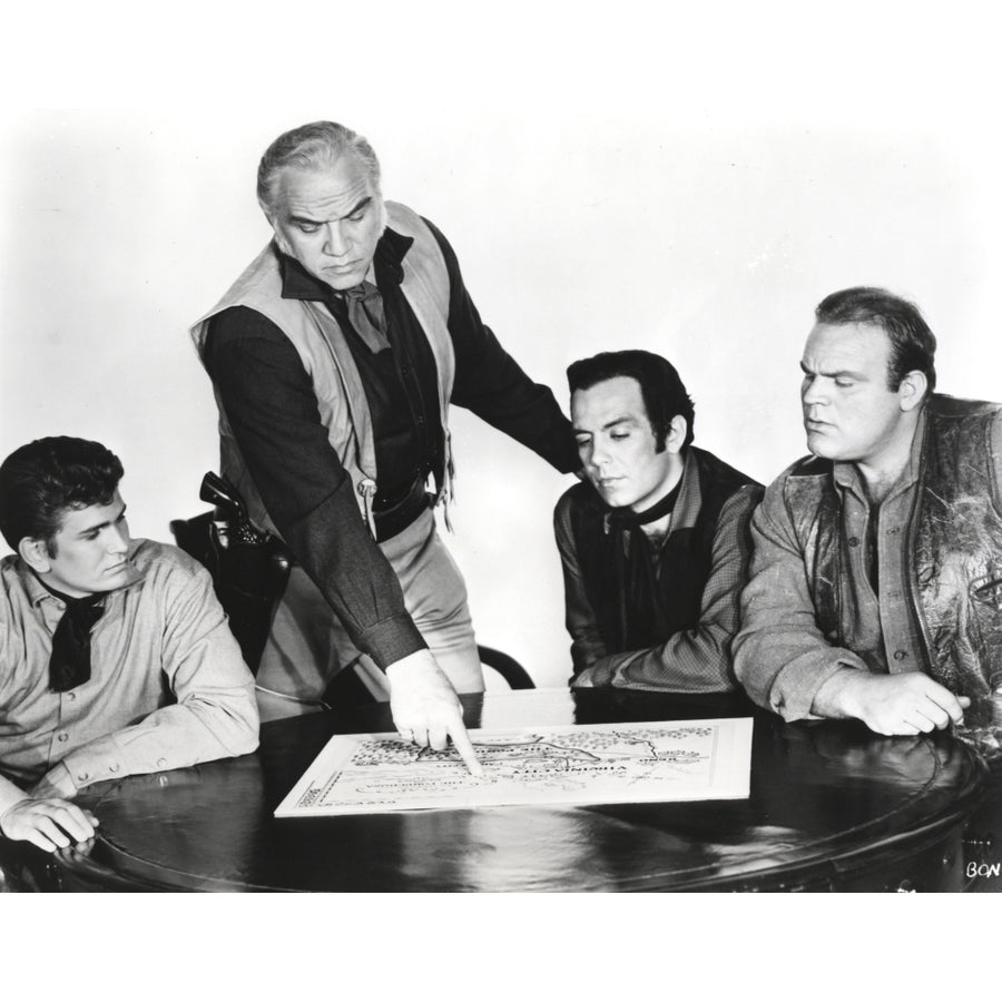 Promotional still of the cast of Bonanza Photo Print Image 1