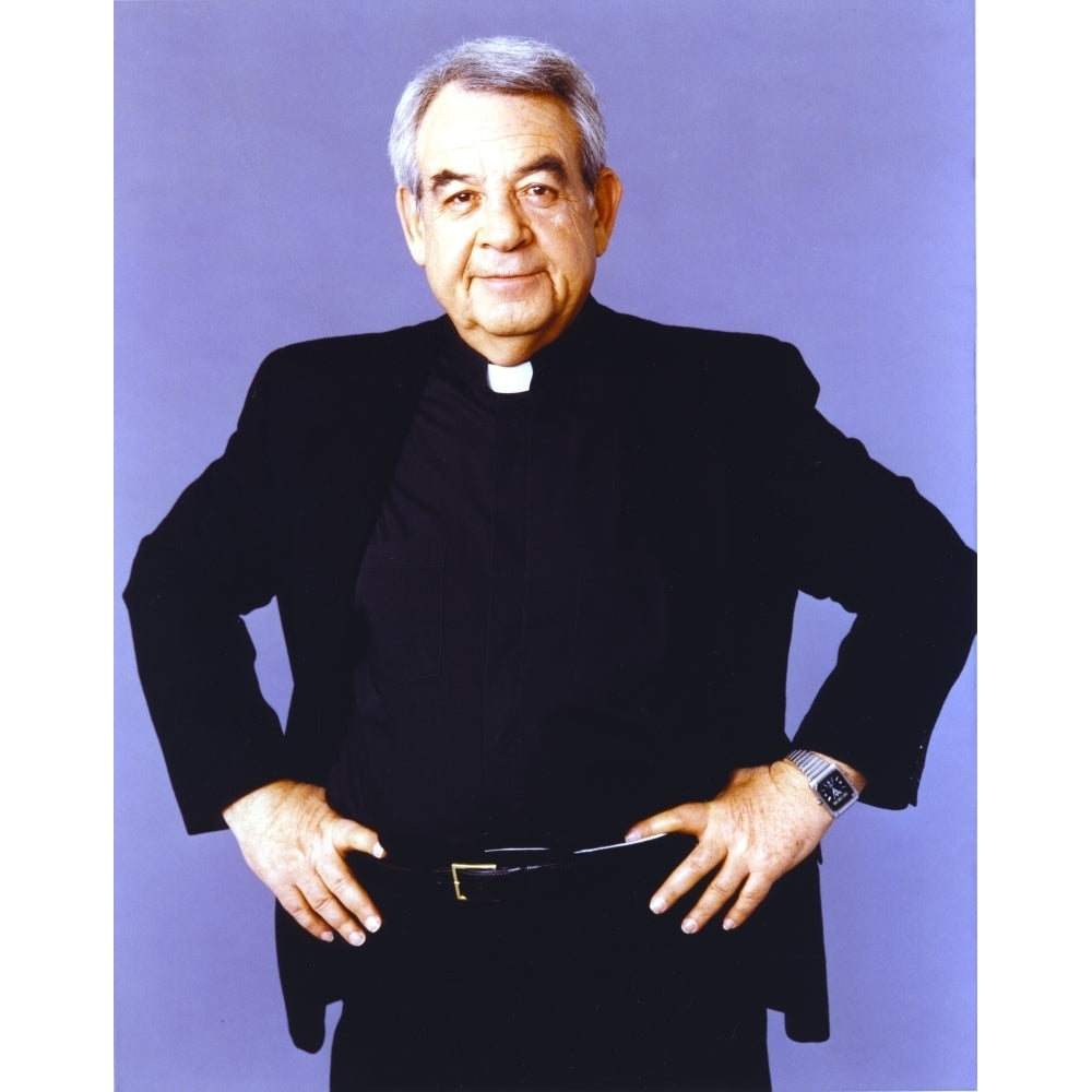 Tom Bosley Posed in Black Long Sleeve Polo Photo Print Image 1