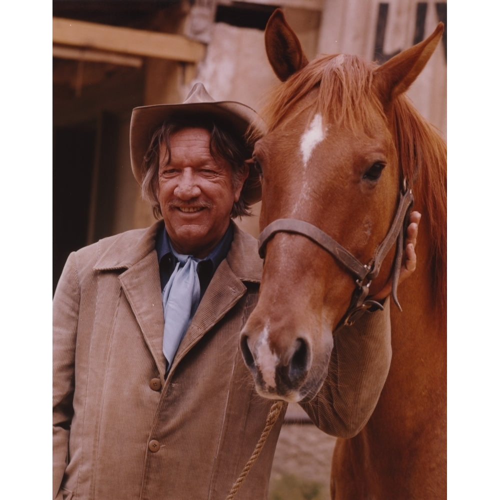 Richard Boone Posed with Horse Photo Print Image 1