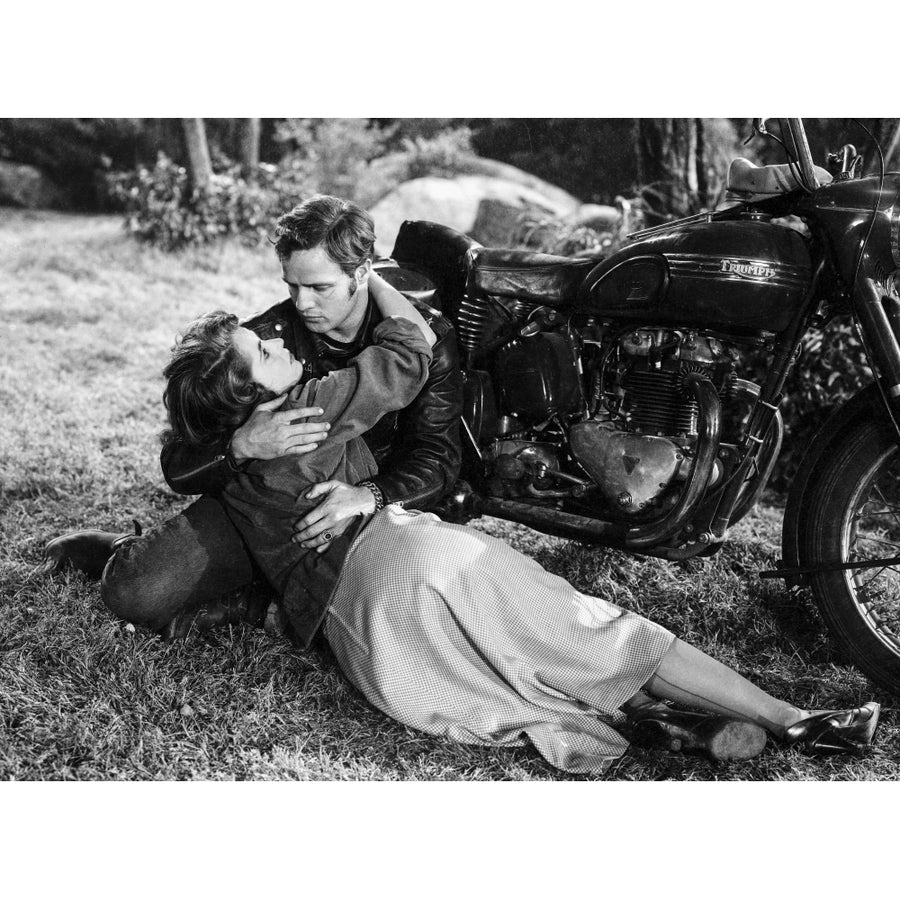 Marlon Brando and Mary Murphy in The Wild One Photo Print Image 1