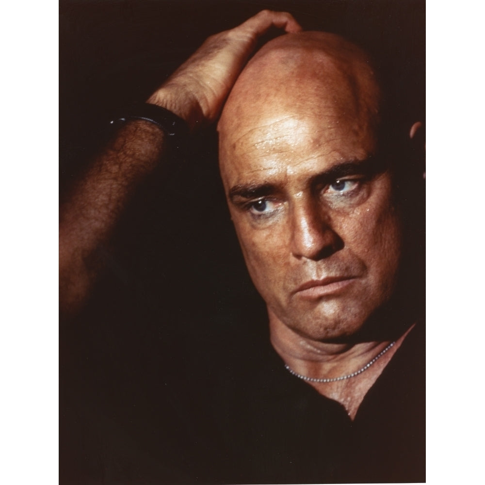 Marlon Brando with Hand on Head Movie Still From Apocalypse Now Photo Print Image 1