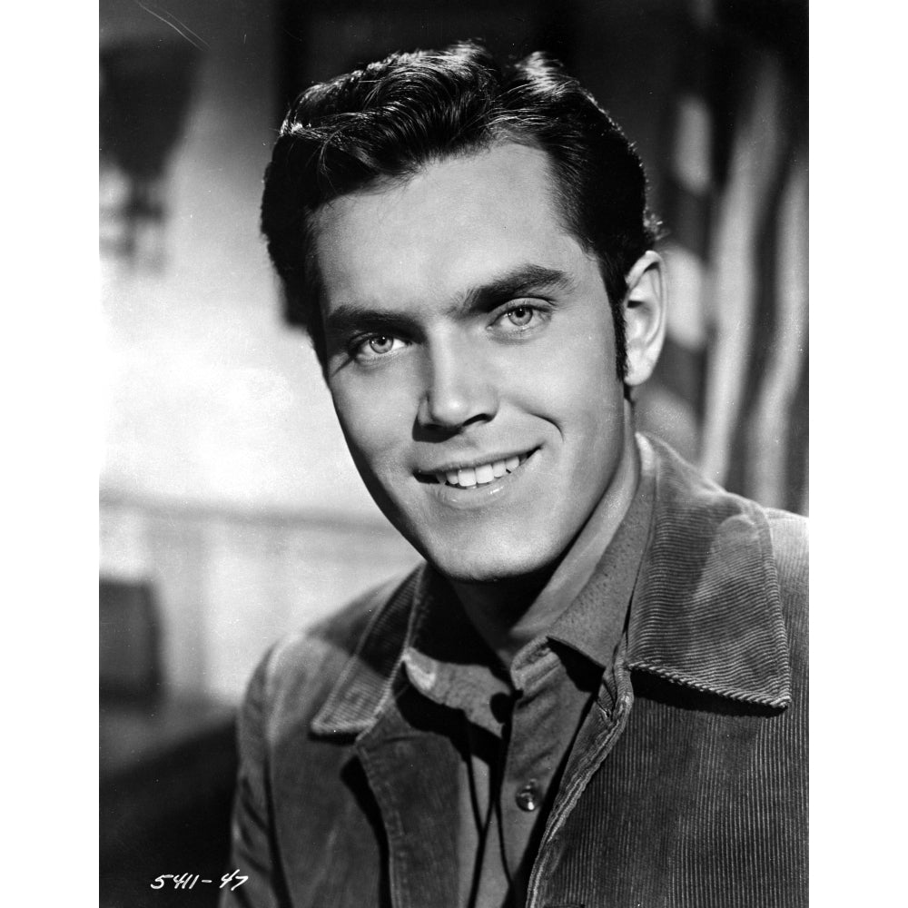 Jeffrey Hunter smiling Photo Print Image 1