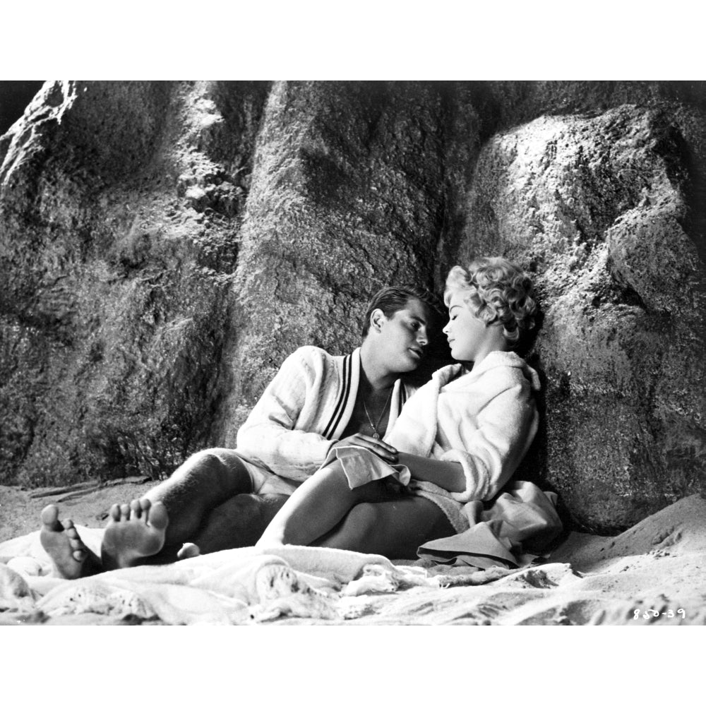 Troy Donahue and Sandra Dee in A Summer Place Photo Print Image 1