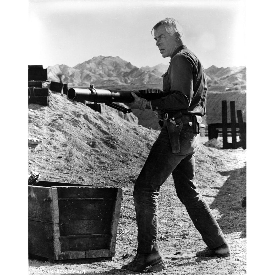 Film still t of Lee Marvin with a gun Photo Print Image 1