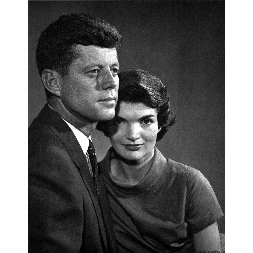 President John F Kennedy and Jackie Onassis Photo Print Image 1