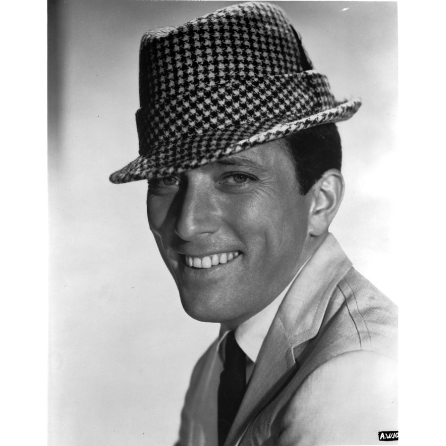 Andy Williams wearing a checked hat Photo Print Image 1