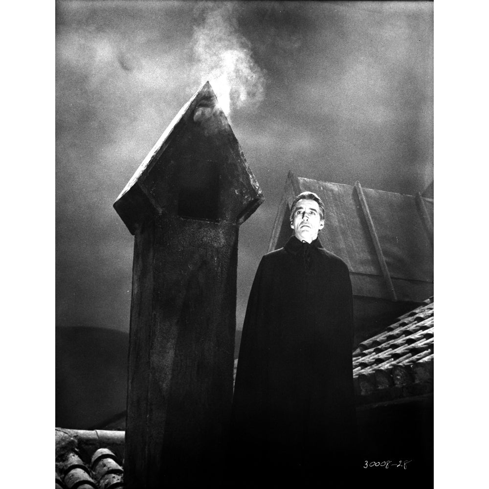 Film still of Christopher Lee as Dracula outdoors Photo Print Image 1