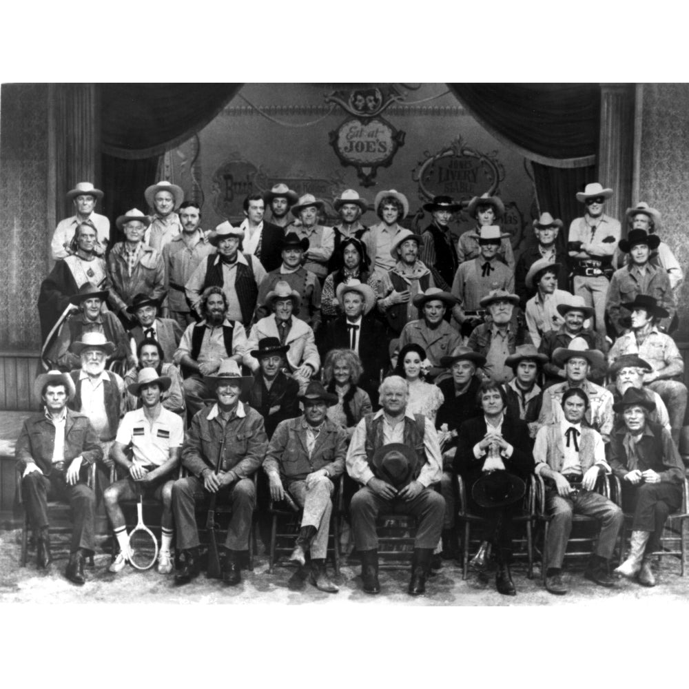 Michael Ansara and others wearing cowboy hats Photo Print Image 1