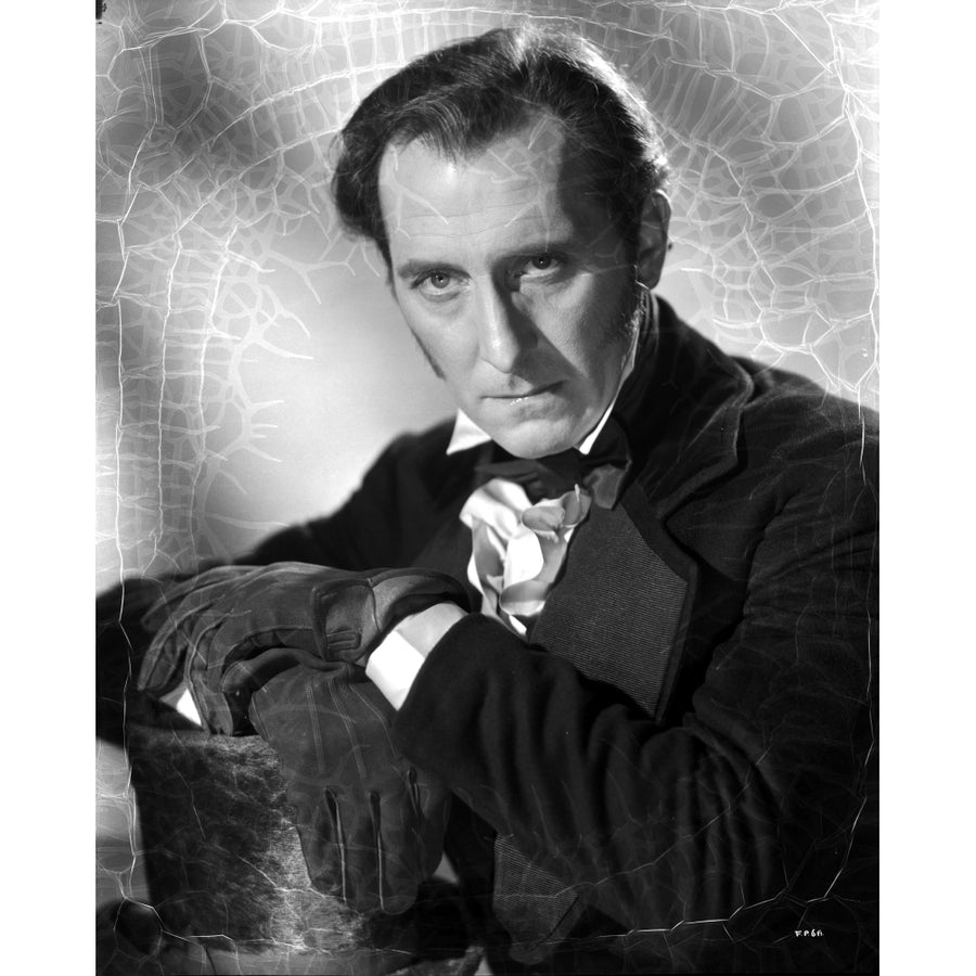 Peter Cushing wearing gloves Photo Print Image 1