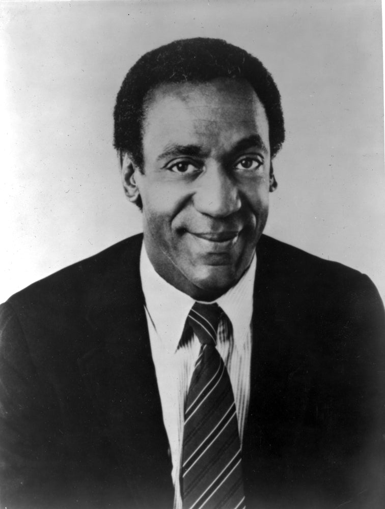 Bill Cosby wearing a striped tie Photo Print Image 1