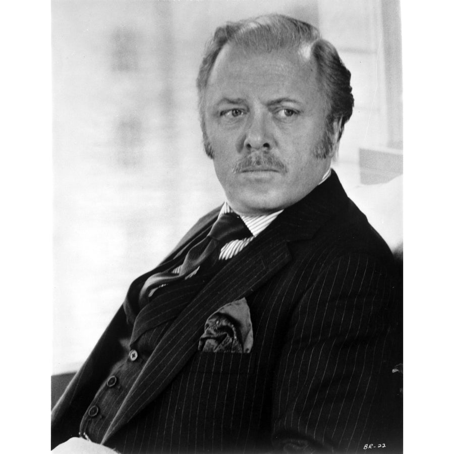 Richard Attenborough wearing a striped blazer Photo Print Image 1