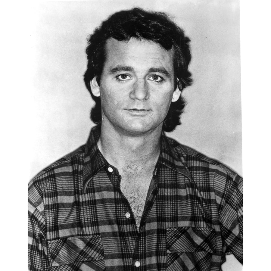 Bill Murray wearing a plaid shirt Photo Print Image 1